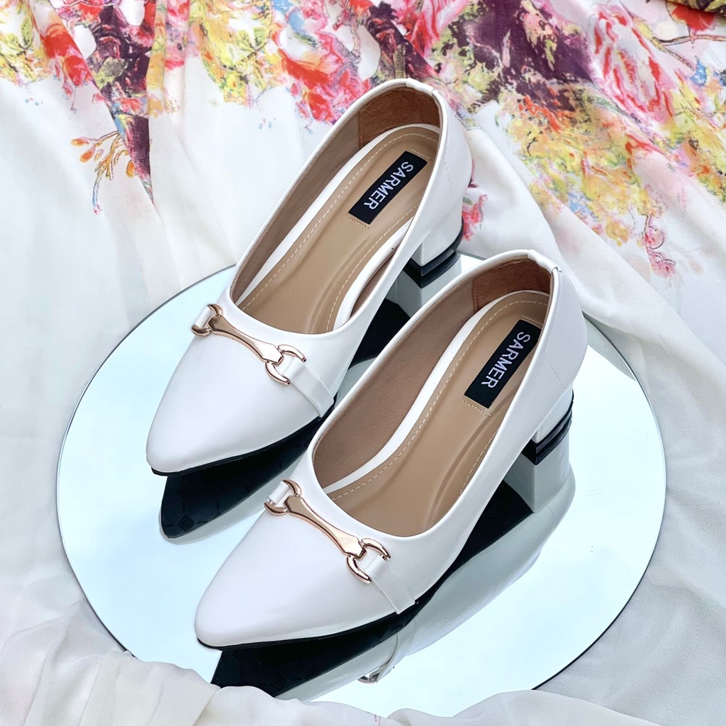 SARMER - AGNITA HEELS WHITE