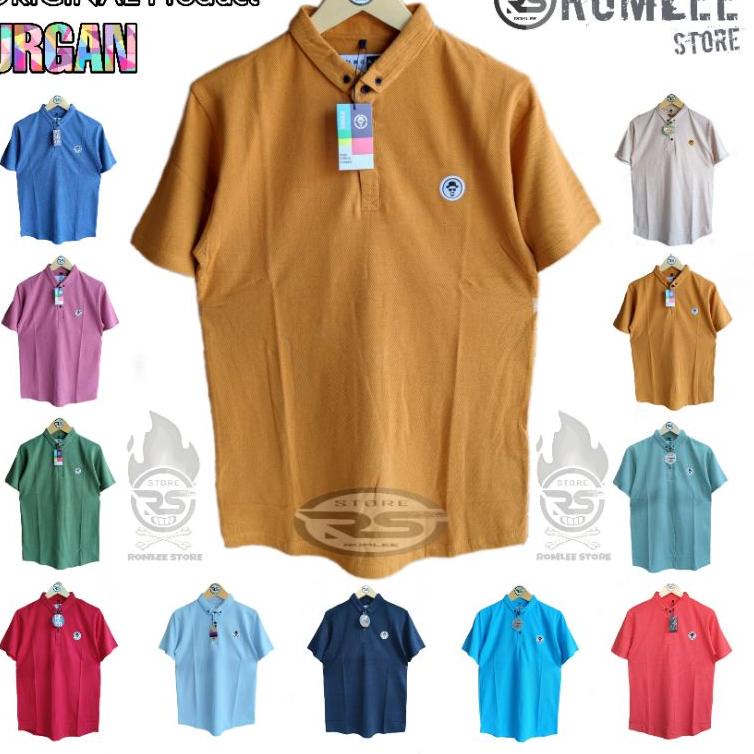 Booming Kaos Kerah Polos Pria JUMBO XXL Kaos Polo Pria Polos Kaos Kerah Big Size Lacoste/Polo Origin