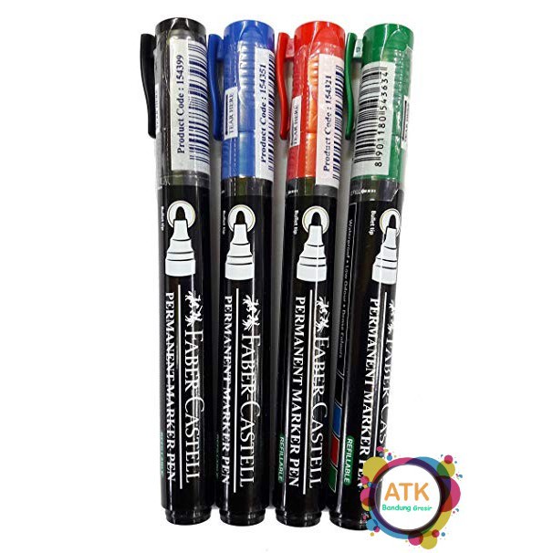 

Spidol Permanen Faber Castell Eco Permanent Marker 4 Warna-ESB