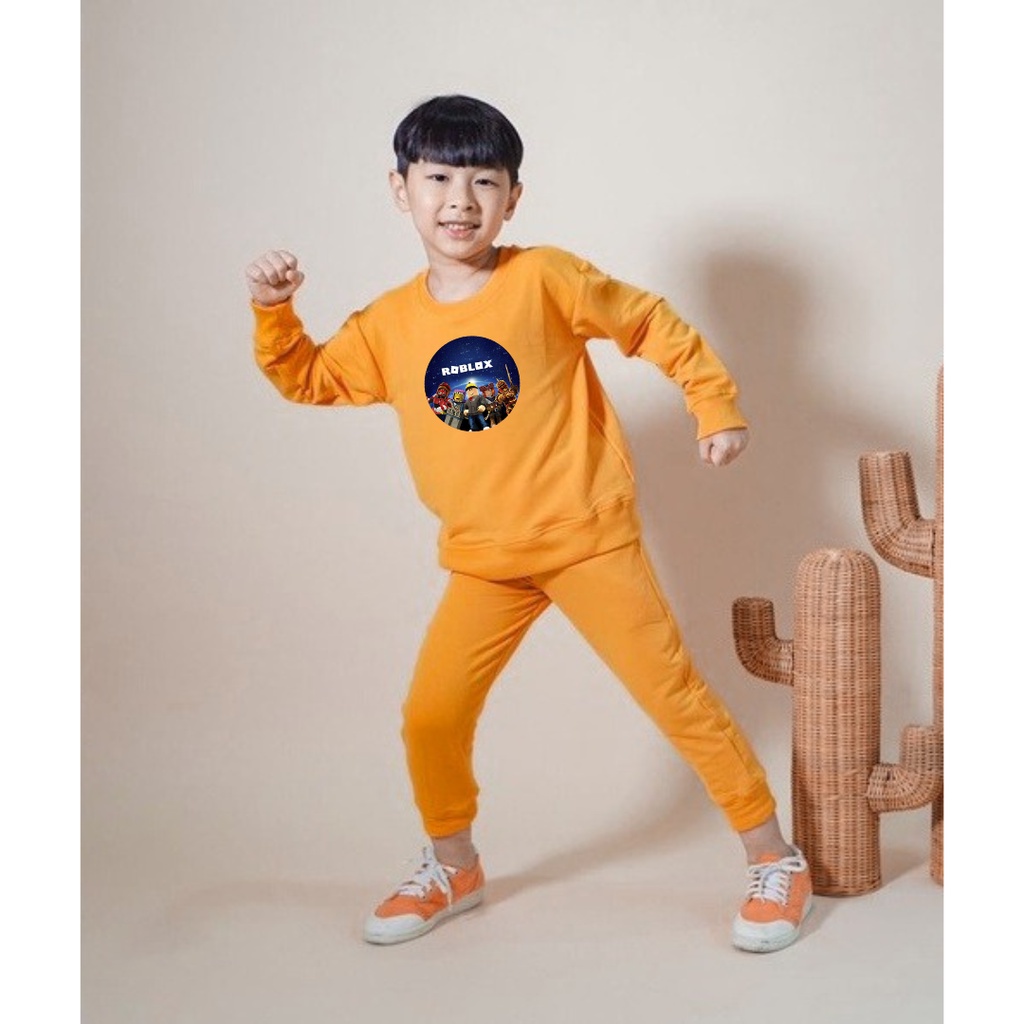 Setelan Sweater Anak Roblok Basic Oblong