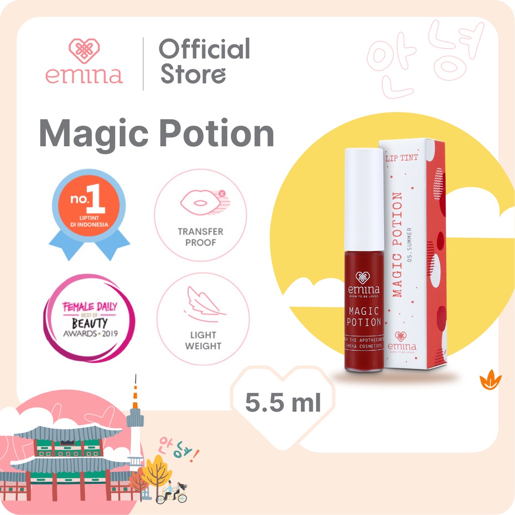 ✨ AKU MURAH ✨ Emina Magic Potion 5.5 Ml Lip Tint Natural dan Fresh SERIES