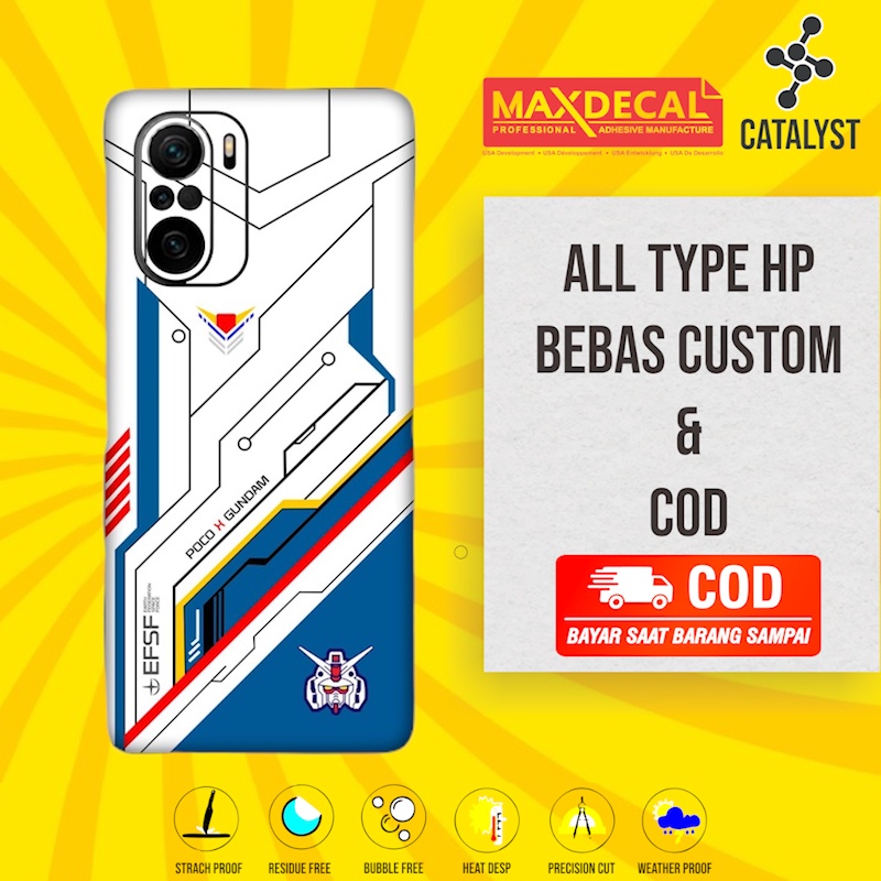 Garskin POCO F3 Fullbody - Kode gundam v2 - Free Custom Skin Protector Case