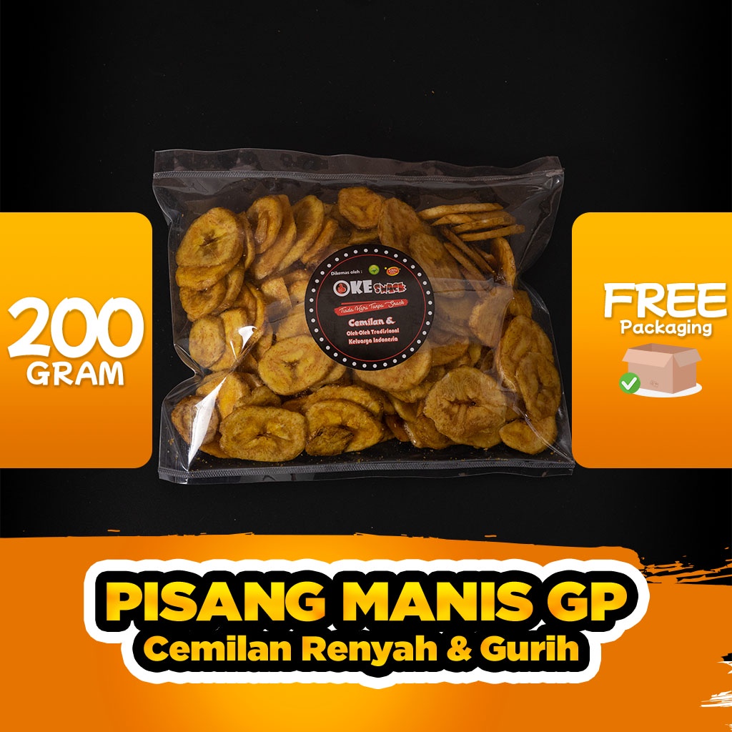 

OkeSnack Keripik Pisang Manis Gp Cemilan