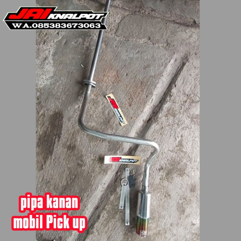 knalpot pipa kanan mobil pick up