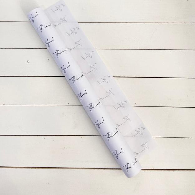 

Thank You Wrapping Paper 50 | kertas tissue | bungkus kado | packing