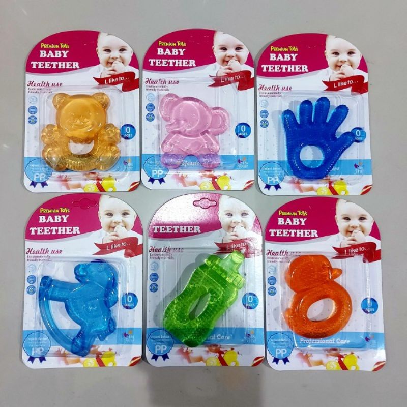 Baby Teether Premium Toys BPA Free - Mainan Gigitan Bayi Gel