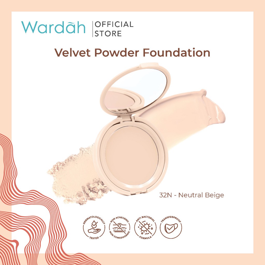 Rumah Cantik Wardah Colorfit Velvet Powder Foundation - Bedak Matte Dengan SPF 20 dan Oil Control 12 Jam Medan COD Beauty Cosmetics Skin Care Kosmetik Wajah