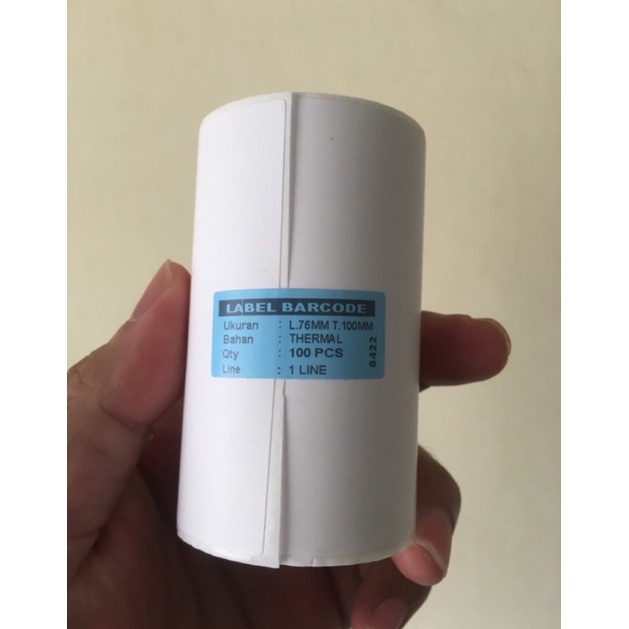 

sticker label thermal 76x100 mm core 76x100 0,5 1/2 inch - 80x100mm