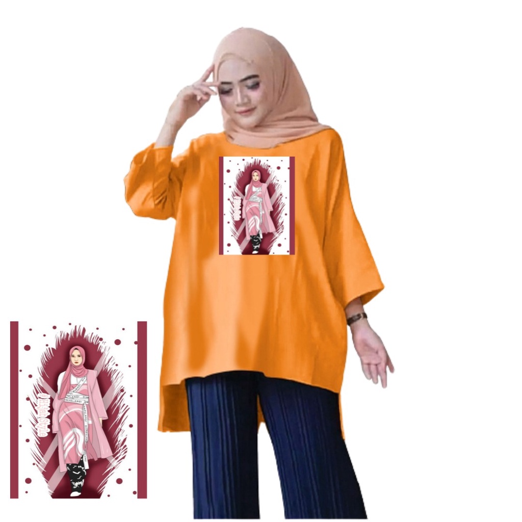 Tunik Jumbo Hijab Style Marun