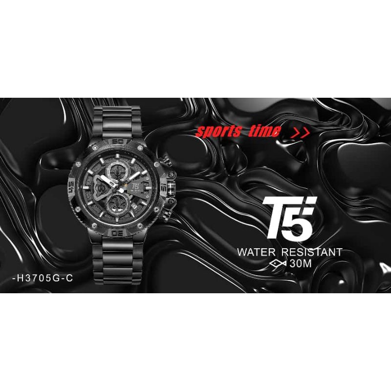 Jam Tangan Pria T5 H 3705G ORIGINAL ✅