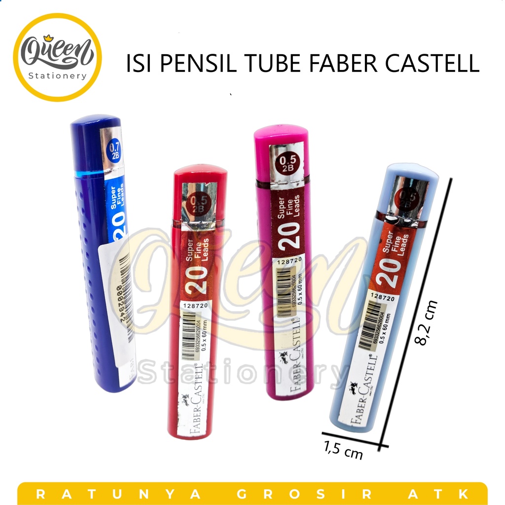 

1 TUBE ISI PENSIL TUBE FABER CASTELL - PENCIL LEAD 2B