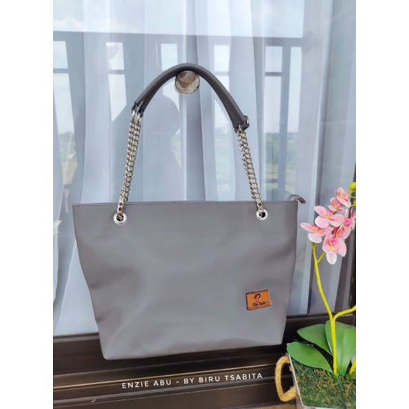 ENZIE TOTEBAG BY BIRU TSABITA BAHAN CHOCOLY ANTI AIR PREMIUM TAS KERJA TAS KULIAH