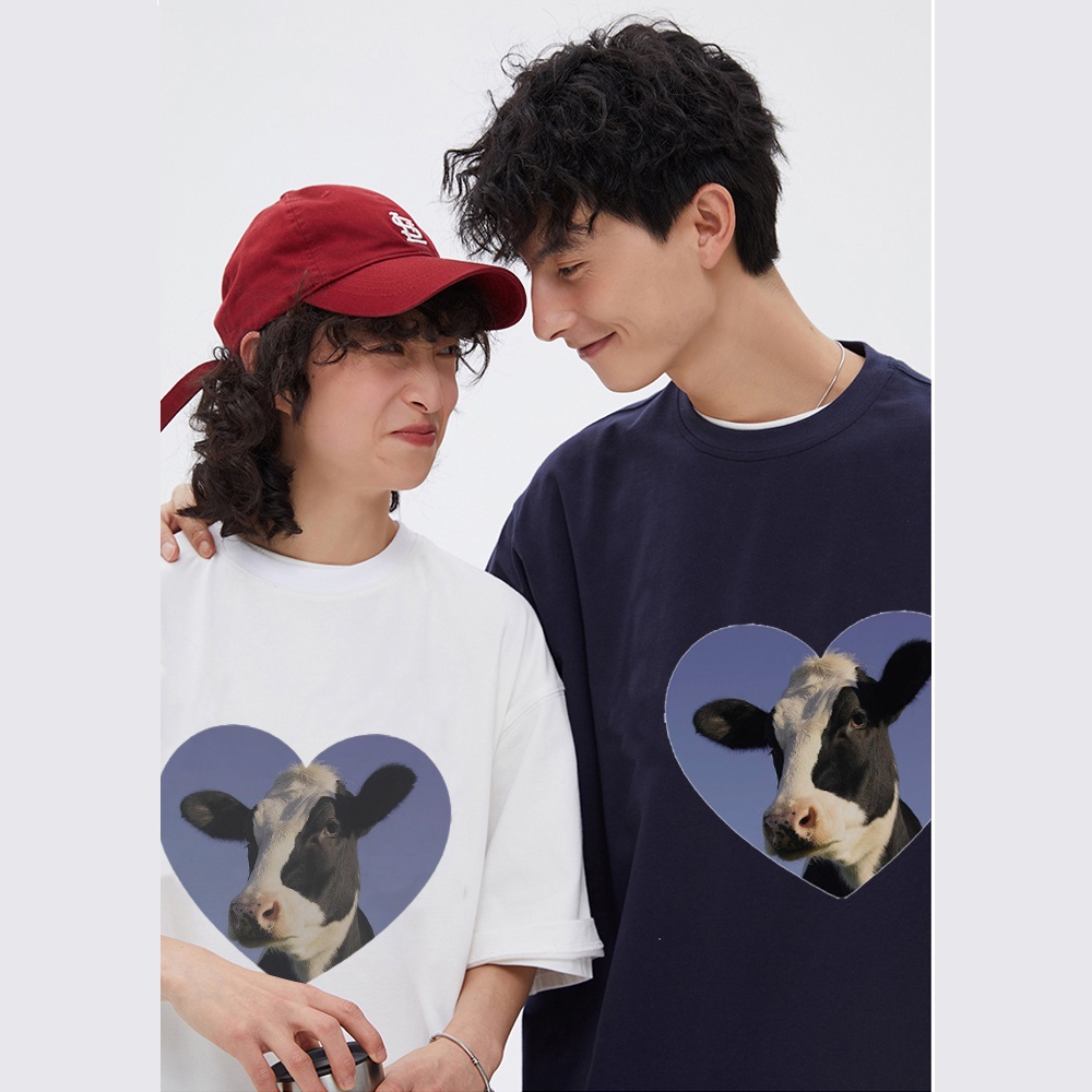 RDGF official shop/Korean style/Seri kaos couple terbaru 2023/baju laki laki/animal print T-shirt/