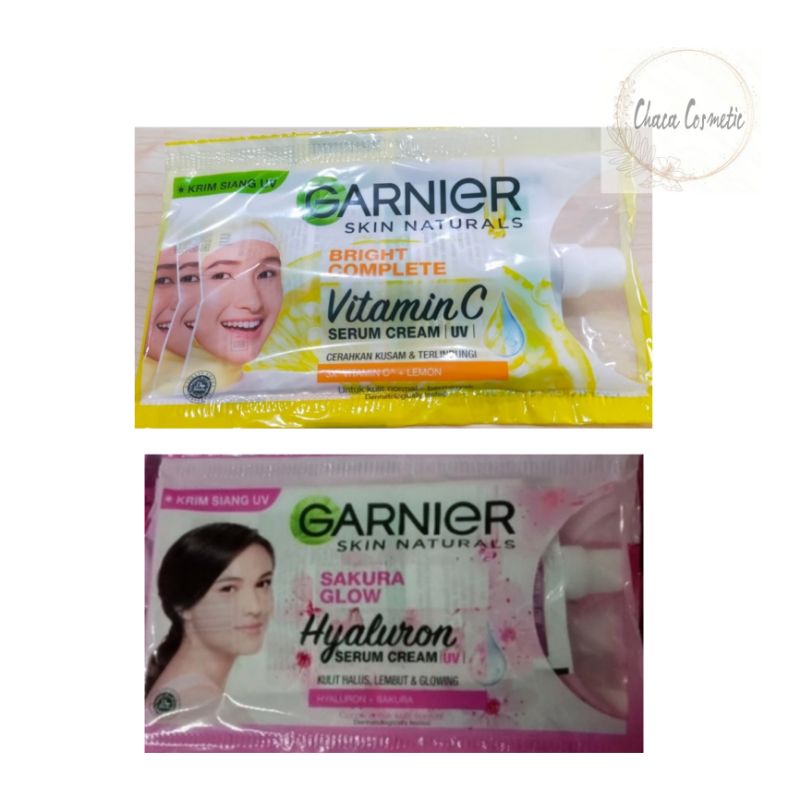 Jual Garnier Bright Complete Vit C Cream Sachet 7ml / Sakura Glow