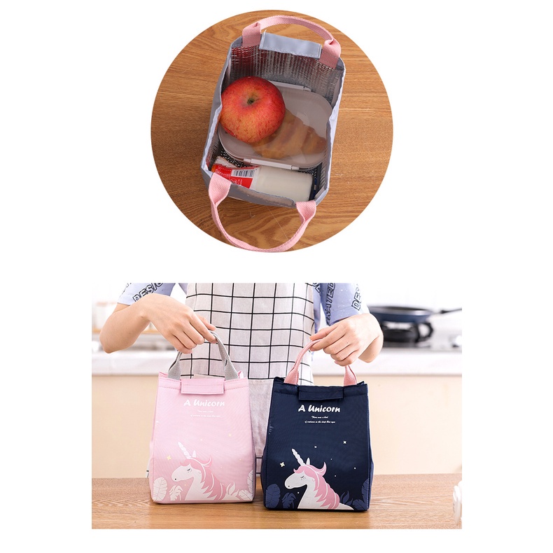 ❀ Chingu ❀ PA004 Tas Bekal Karakter Lucu Besar Lunch Cooler Bag Makanan Aluminium Kotak Makan Import Murah