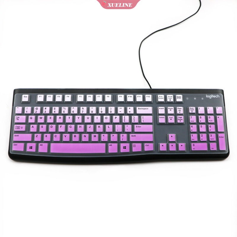 Logitech K120 MK120 Pelindung keyboard desktop Bahan Silikon Transparan ultra Tipis