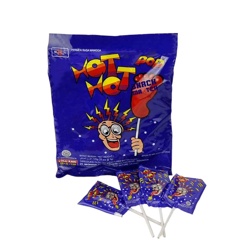 

Hot Hot Pop ZAK Permen Kaki - Netto 125 gr (Isi 25 butir)