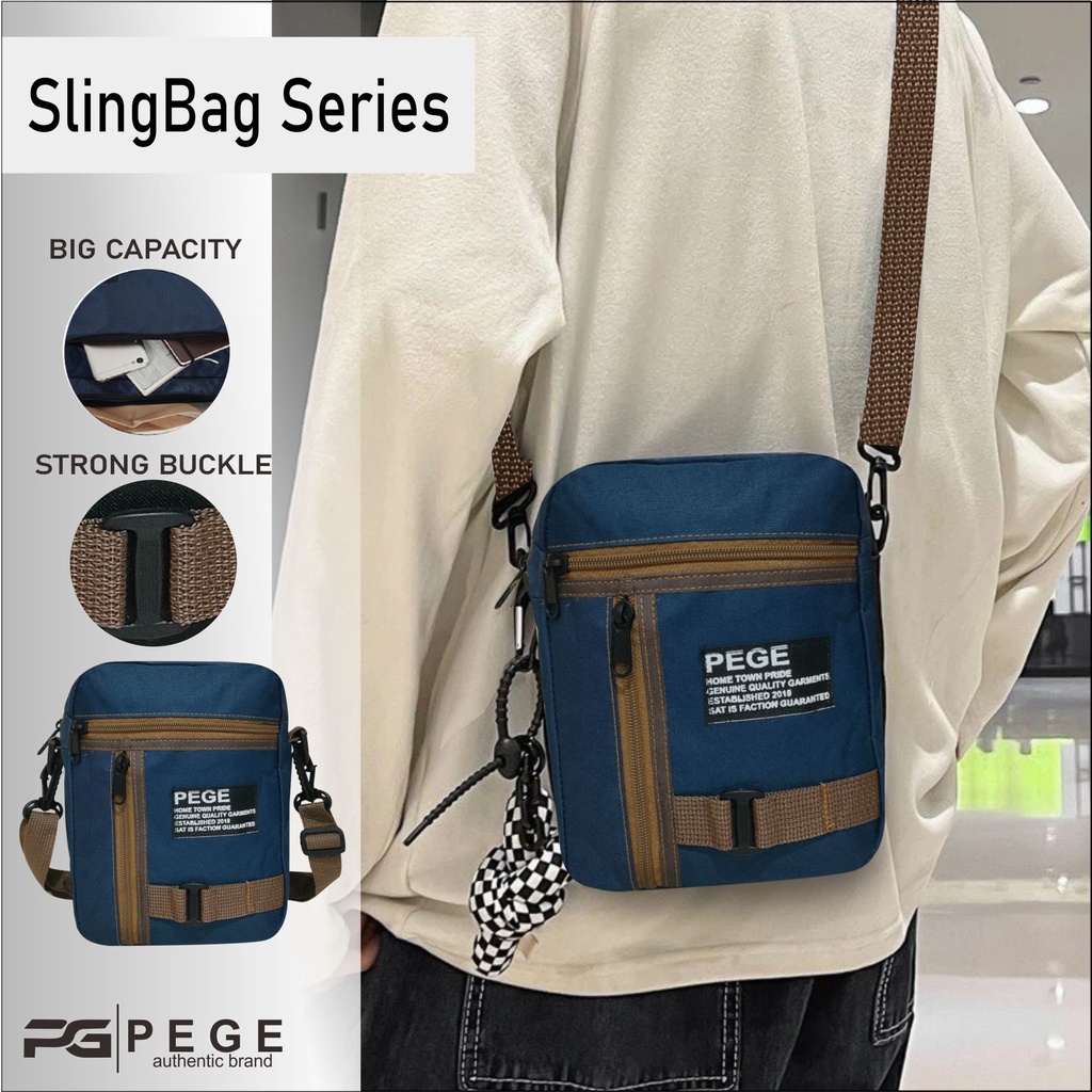 Tas Slingbag Bahu Selempang PEGE Tristan Casual - PG 8935