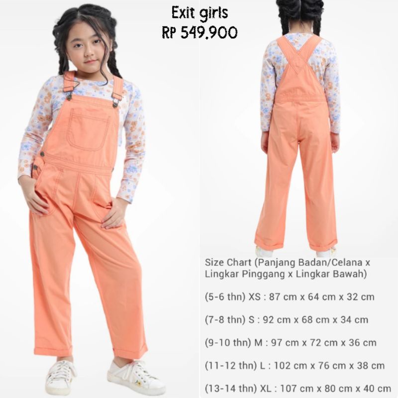 Overall celana anak exit girls