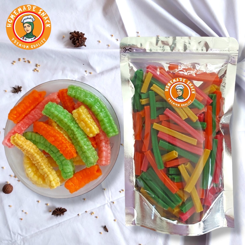 

Homemade Snack - Kerupuk Stik Warna Besar Kerupuk Mentah Krupuk Kering Snack Halal Kualitas Premium