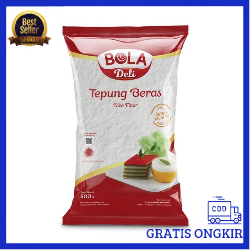 

BOLA DELI TEPUNG TAPIOKA, TEPUNG BERAS ,TEPUNG KETAN 500GRAM -Terlengkap-Termurah-Berkualitas