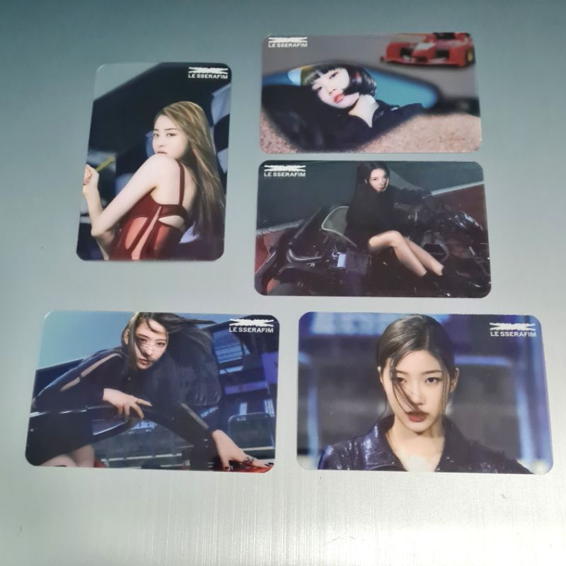 LE SSERAFIM Photocard Benefit Music Korea [MuKor] Official - From Album FEARLESS POB Lesserafim Saku