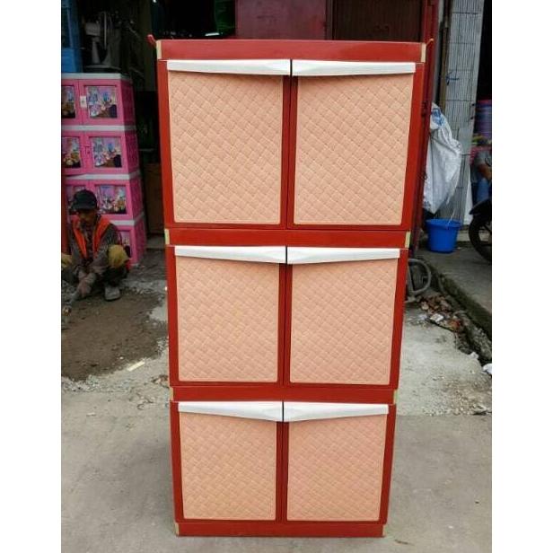

Lemari plastik lemari pakaian serbaguna tabitha susun 3 stock ready