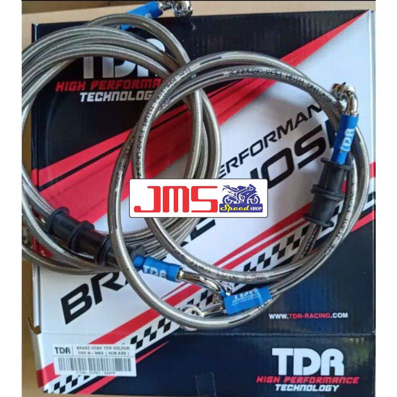 selang rem kabel rem tdr set depan dan belakang for nmax old/nmax new yg non abs silver sama carbon