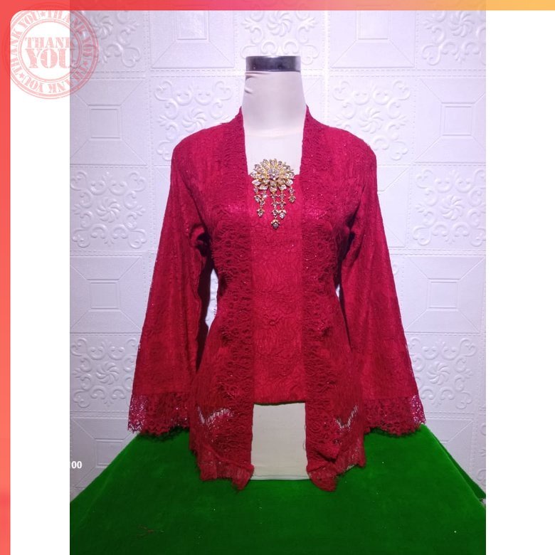 Kebaya Wanita Bludru KEBAYA KUTUBARU BROKAT LENGAN PANJANG-KEBAYA KUTU BARU-KEBAYA LENGAN PANJANG-KE