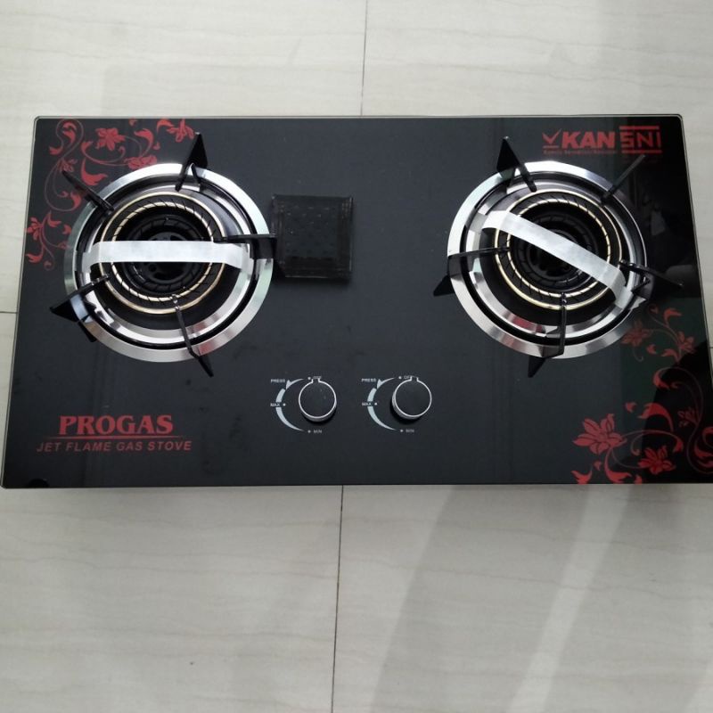 Progas ,  569 , Kompor Gas Kaca 2  , Tungku Api Tornado