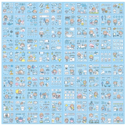 

sticker box 100 pcs / stiker lucu set / sticker tumblr pvc