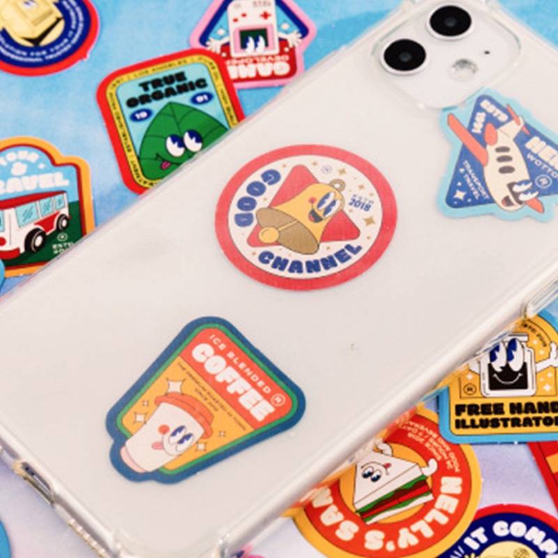 Kartun Jepang Stiker Bahan Salur Bagus Stiker Scrapbook Laptop DIY Deco Stiker