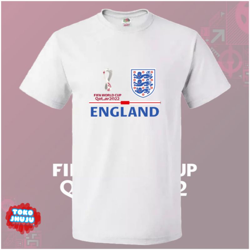 Baju Kaos Piala Dunia World Cup 2022 Team England