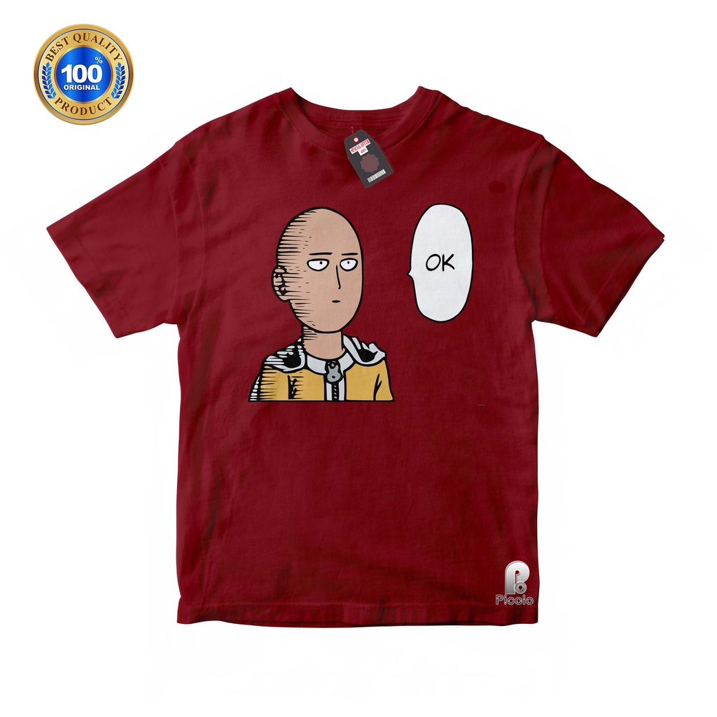 BAJU ANAK KAOS ATASAN ANAK MOTIF ONE PUNCH MAN BAHAN COTTUN