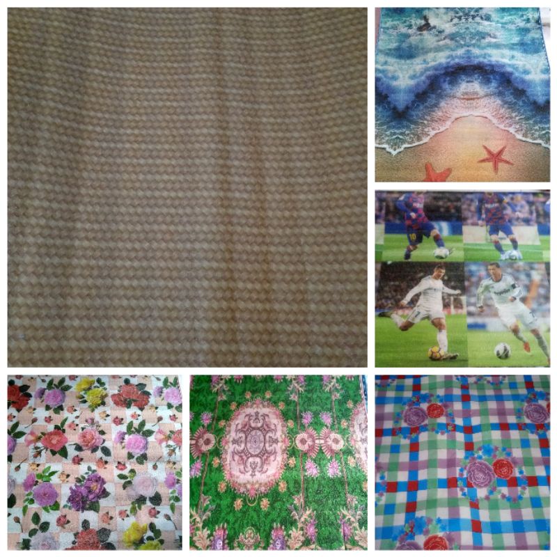 Karpet busa TEBAL 10mm ukuran 120x180cm motif timbal balik