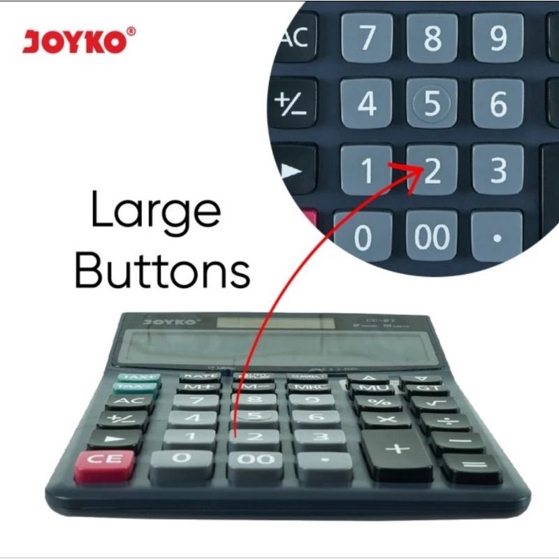JOYKO CC-27 Check &amp; Correct 12 Digit Kalkulator Meja seperti Casio Dj-120D
