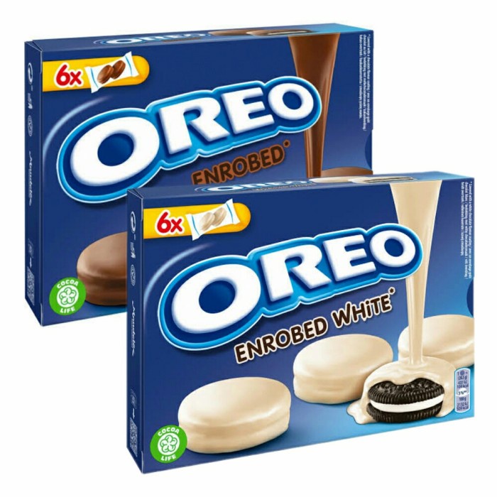 

OREO ENROBED 2 VARIANTS WHITE & CHOCO 246gr