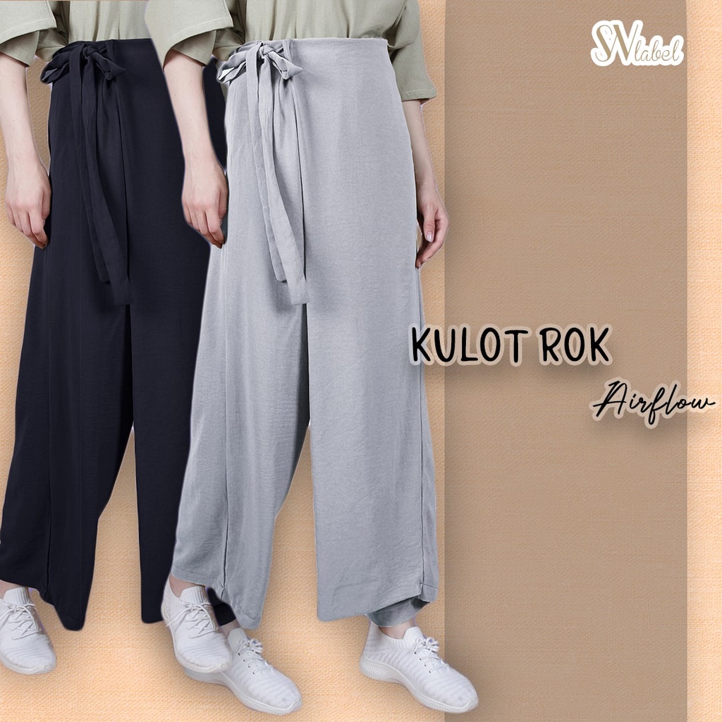 CELANA WANITA KULOT ROK TIED AIRFLOW CELANA KULOT TIED ROCELA ROK CELANA BAWAHAN WANITA KULOT PREMIU