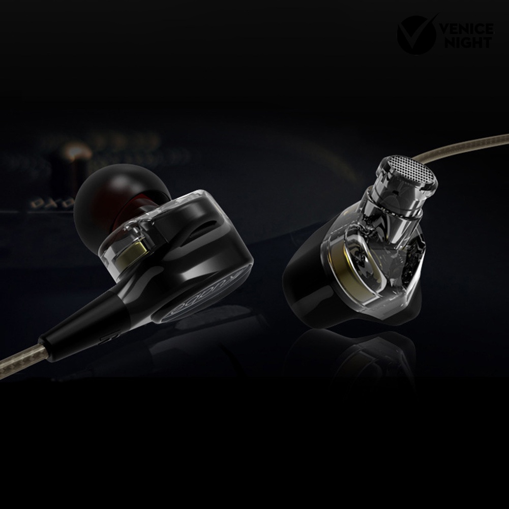 (VNEP) (Berkabel) Kuabe s600 HIFI Heavy Bass Sport Earbud In-ear Earphone dengan Mikrofon