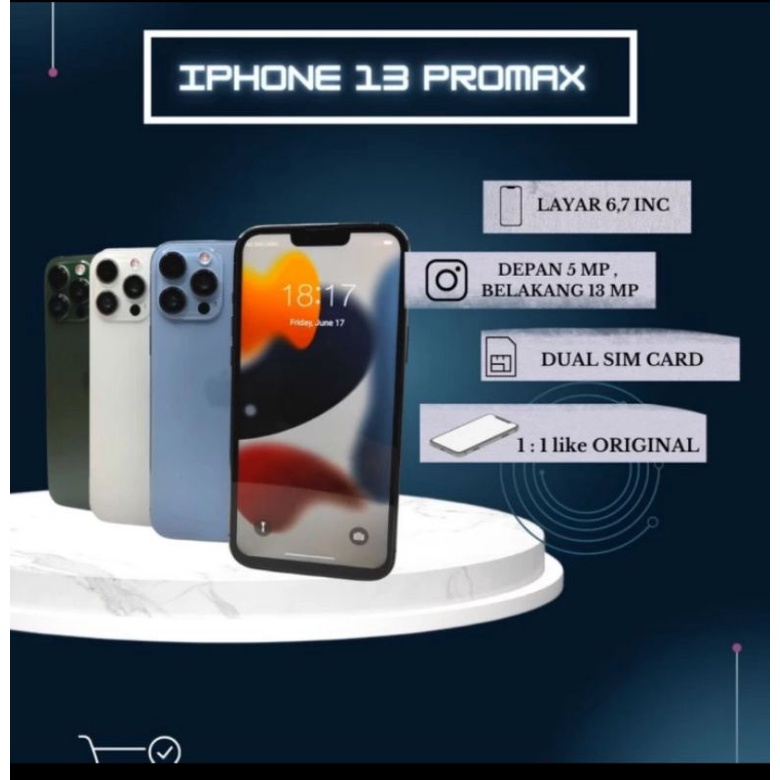 1:1 SMARTPHONE 13 PRO MAX ULTIMATE hdc original 4g ram 4gb internal 64gb