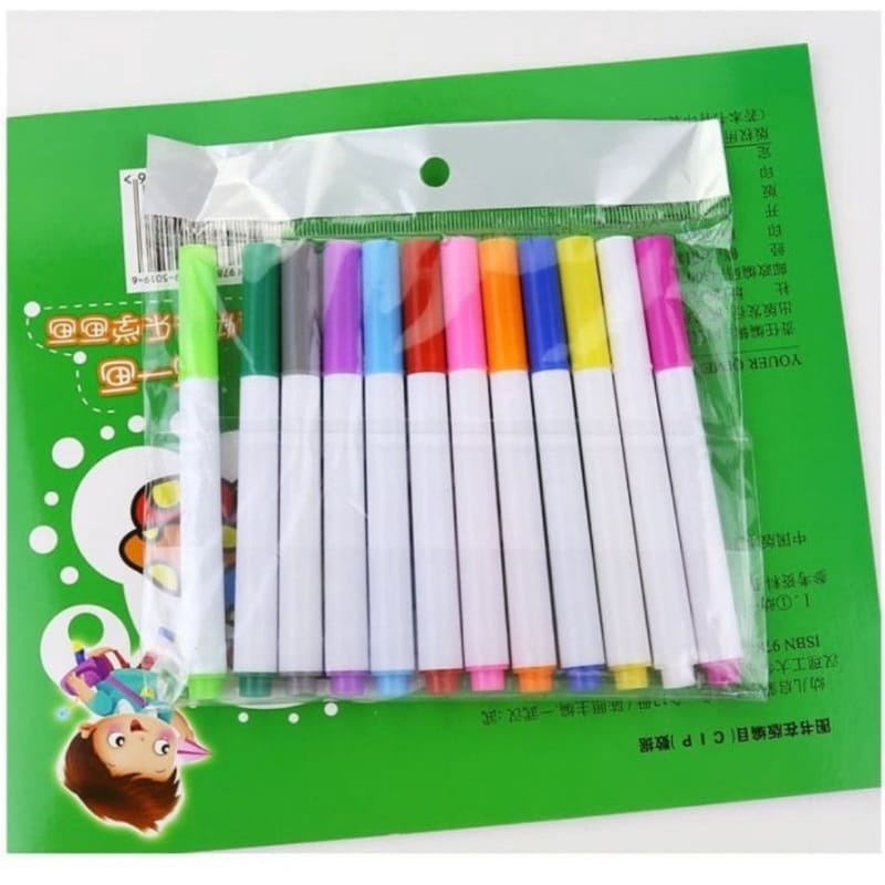 

Spidol Untuk Portable Book 1SET 12pcs / Spidol Warna Warni