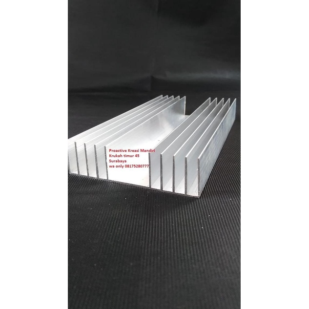 Pendingin power sanken p 60 cm type 5 sirip Tipis Heatsink aluminium