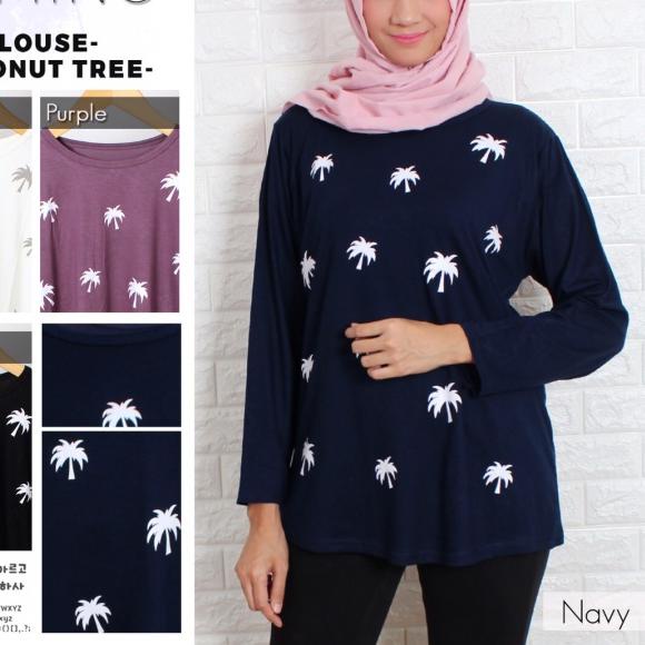 Kaos blus cewe gendut big size kekinian fashion muslim coconu