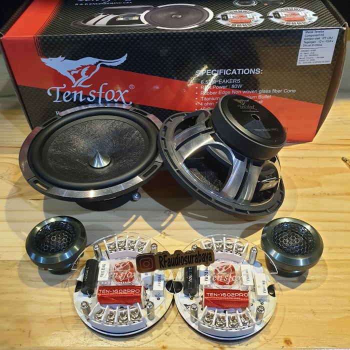 speaker split 2 way tensfox TEN 1602 PRO New