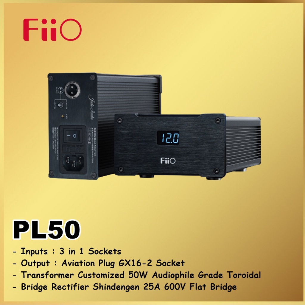 Fiio PL50 PL 50 Low Noise Regulated Linear Power Supply PSU Fiio PL50