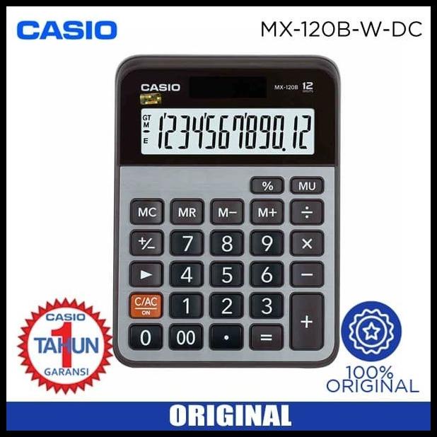 

Calculator 12 Digit Casio Mx-120B Desktop Original - Kalkulator Mx120B