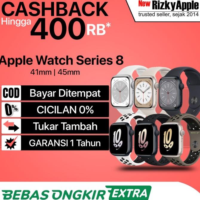 Original iBox Apple Watch Series 8 2022 41mm 45mm Aluminum Sport Band / Nike 9 Premium Kekinian