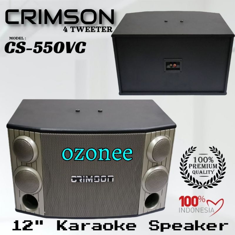 SPEAKER PASIF CRIMSON 12 INCH CRIMSON CS 550 VC SEPASANG ORIGINAL