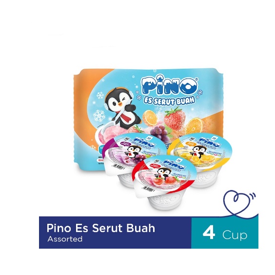 PINO ES SERUT BUAH / 1 PACK ISI 4 CUP