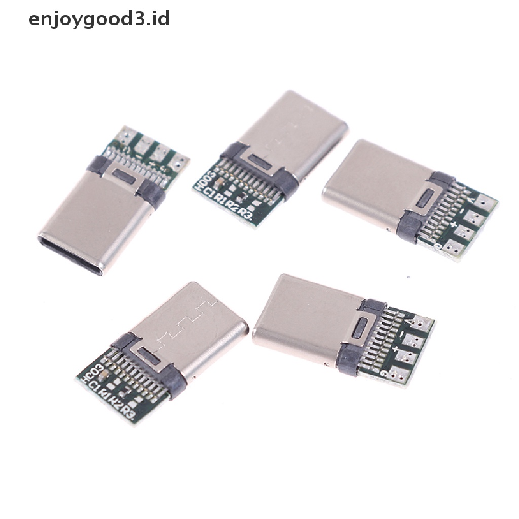 5 / 10Pcs Konektor Kabel USB 3.1 Tipe C Male DIY